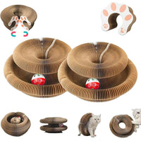 HKM-6822205 Cat Curl Scratching Board – Eco-Friendly Cardboard Scratch Pad with Interactive Design for Healthy Claw Maintenance
