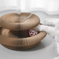 HKM-6822205 Cat Curl Scratching Board – Eco-Friendly Cardboard Scratch Pad with Interactive Design for Healthy Claw Maintenance