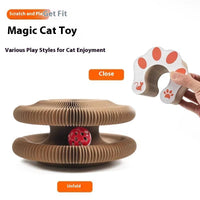 HKM-6822205 Cat Curl Scratching Board – Eco-Friendly Cardboard Scratch Pad with Interactive Design for Healthy Claw Maintenance