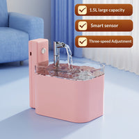 HKM-6822589 Automatic Circulation Smart Water Dispenser for Cats - USB Powered, 1.5L Capacity, Available in Various Transparent and Color Options