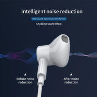 HKM-682323 Wired 3.5mm Earbuds with Microphone and Magnetic Design for iPhone