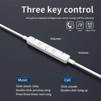 HKM-682323 Wired 3.5mm Earbuds with Microphone and Magnetic Design for iPhone