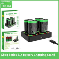 HKM-682387 Battery Charging Base for Xbox One and Xbox Series S/X Controllers, Portable Design, ABS Material