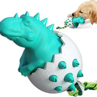 HKM-6823997 Durable Dog Teething Toy with Rope - Interactive Rubber Chew Toy for Aggressive Chewers