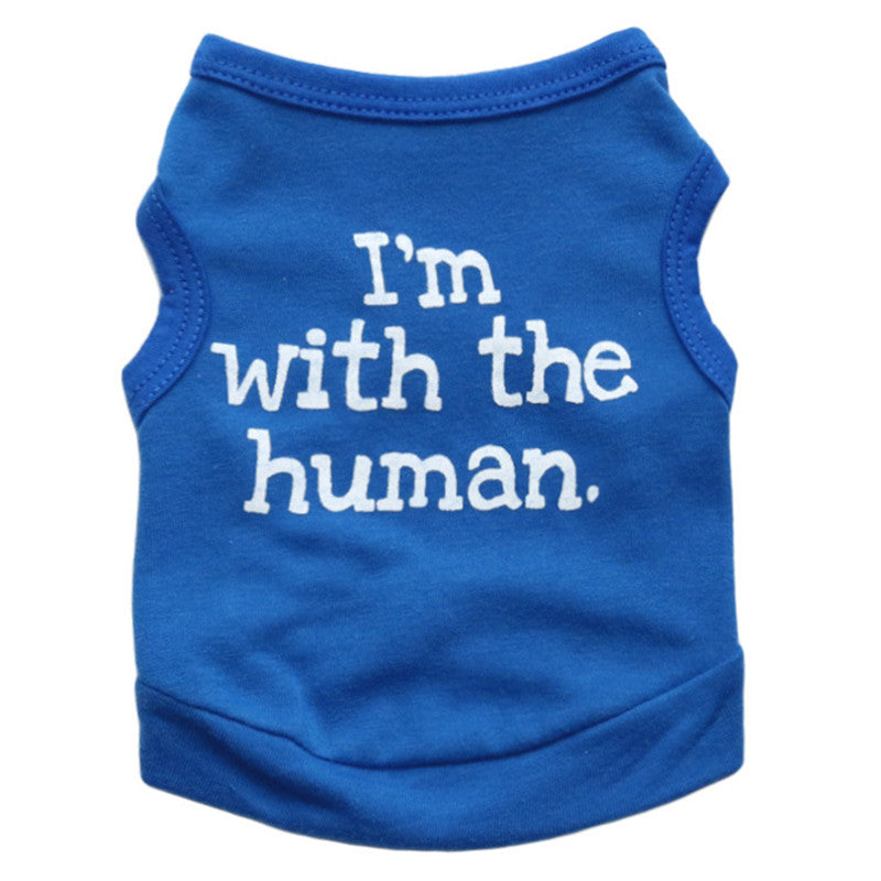 HKM-6824893 Cotton Blue Leisure Vest for Dogs ¨C Stylish and Comfortable Fit