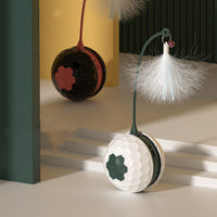 HKM-6825149 Electric Intelligent Cat Toy with USB Charging and Feather Accessories - Designed for Playful Cats