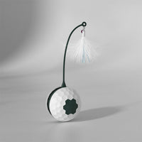 HKM-6825149 Electric Intelligent Cat Toy with USB Charging and Feather Accessories - Designed for Playful Cats