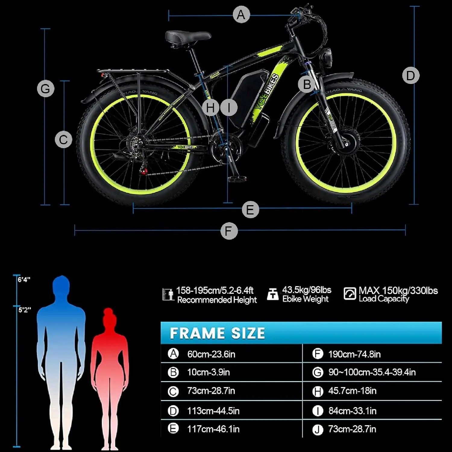 HKM-682643 Fast Electric Bike 2000W Dual Motor 26-Inch Fat Tire Mountain Bicycle for Adults