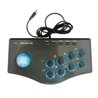 HKM-682643 USB Wired Arcade Joystick with Vibration and Turbo Function for PS3 Gaming