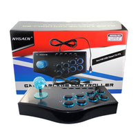 HKM-682643 USB Wired Arcade Joystick with Vibration and Turbo Function for PS3 Gaming