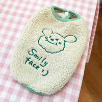HKM-6827069 Bichon Christmas Day Elk Embroidered Warm Vest for Pets