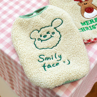 HKM-6827069 Bichon Christmas Day Elk Embroidered Warm Vest for Pets