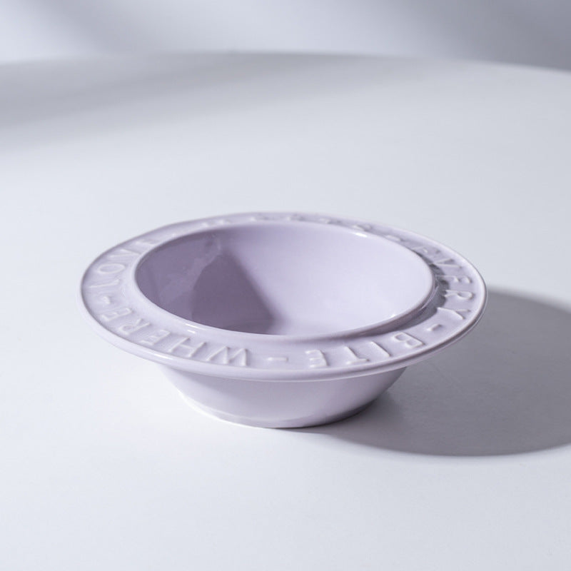 HKM-6828477 Ceramic Cat and Dog Bowl with Anti-Tumble Design and Neck Protection Stand