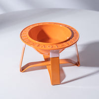 HKM-6828477 Ceramic Cat and Dog Bowl with Anti-Tumble Design and Neck Protection Stand