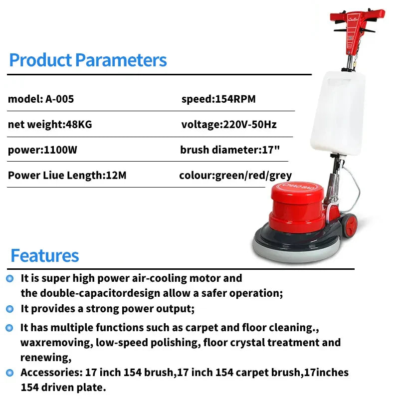 HKM-682899 Multi-functional Floor Grinder and Polisher for Carpet Cleaning Equipment