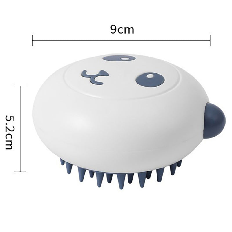 HKM-6829757 Panda-Shaped Silicone Pet Shower Brush for Dogs and Cats with Soft Bristles