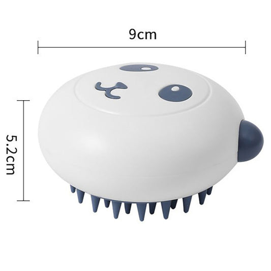 HKM-6829757 Panda-Shaped Silicone Pet Shower Brush for Dogs and Cats with Soft Bristles