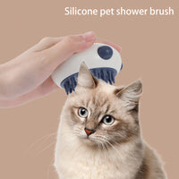 HKM-6829757 Panda-Shaped Silicone Pet Shower Brush for Dogs and Cats with Soft Bristles