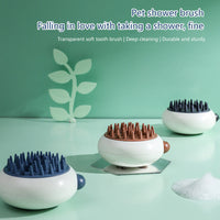HKM-6829757 Panda-Shaped Silicone Pet Shower Brush for Dogs and Cats with Soft Bristles