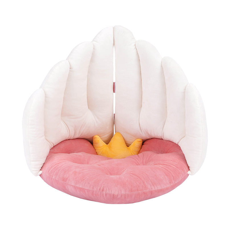 HKM-683155 Angel Wings Cat Nest Mat - Warm, Cozy Spring Sleeping Bed for All Seasons - Dual-Use Design, 52x52x50cm