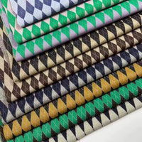 HKM-683155 Knitted Jacquard Checkerboard Fabric for Luggage - 97% Polyester, 3% Spandex - 165CM Wide