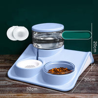 HKM-6832445 Automatic 1.8L Non-Plug-in Water and Food Feeder with Stable Design and Easy-to-Clean Bowl