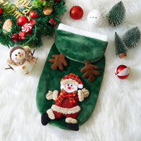 HKM-6832829 Festive Flannel Hoodies for Small and Medium Dogs and Cats - Perfect Christmas Costume for Pets