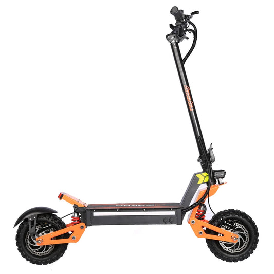 HKM-683347 Dual Drive Electric Mobility Scooter for Adults, Foldable, 11-Inch Wheels, 6000W Power, Range 50-80km
