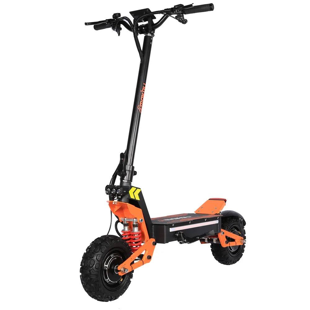 HKM-683347 Dual Drive Electric Mobility Scooter for Adults, Foldable, 11-Inch Wheels, 6000W Power, Range 50-80km