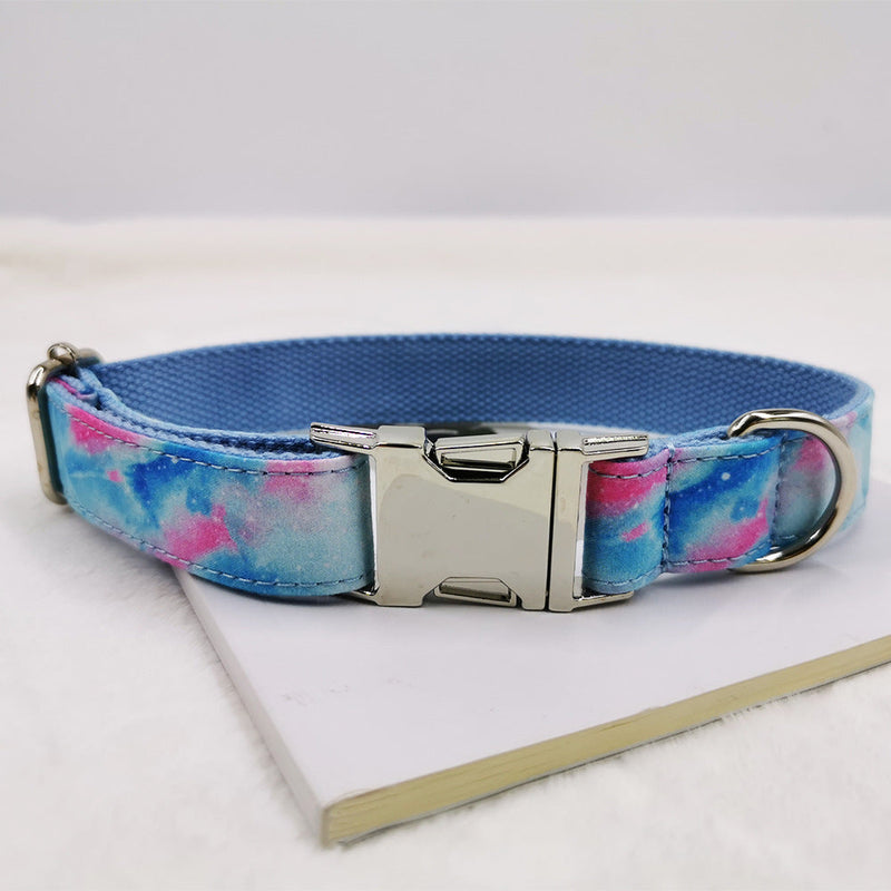 HKM-683347 Engravable Zinc Alloy Buckle Dog Collar - Polyester Pet Collar in Multiple Sizes