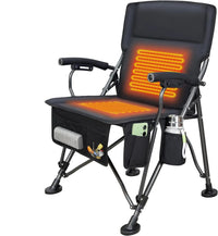HKM-683347 Lightweight Outdoor Folding Chair with Heating Pad - Ideal for Camping and picnics