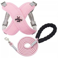 HKM-6833725 Pet Vest with Hand Holding Rope - Available in Pink, Green, Yellow, and Blue, Made of Durable Polyester
