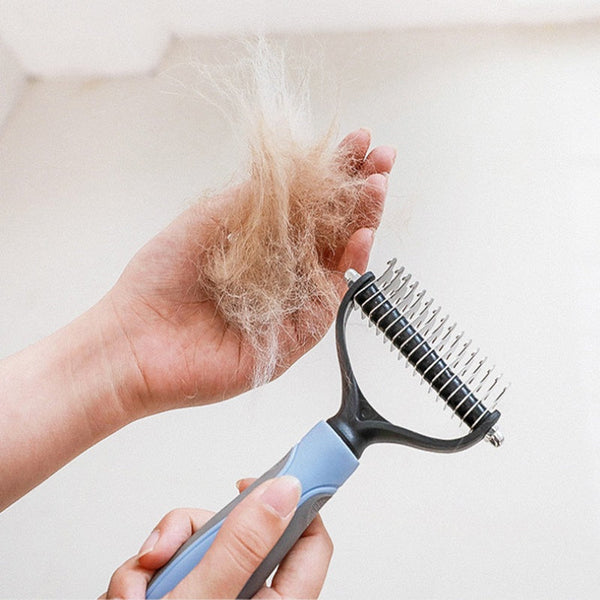 HKM-6833853 Double-sided Stainless Steel Pet Hair Comb for Dogs ¨C Available in Multiple Sizes and Colors
