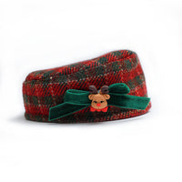 HKM-6834237 Christmas Cat Hat and Fur Collar Bib Dress Up Clothes for Winter