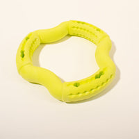 HKM-6835517 Durable TPR Dog Chew Toy for Medium to Large Dogs - Fun Leaky Food Ring Design