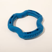 HKM-6835517 Durable TPR Dog Chew Toy for Medium to Large Dogs - Fun Leaky Food Ring Design