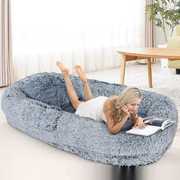 HKM-6836669 Cozy Queen Bed Pet Plush Sofa for Dogs in Multiple Colors with Blanket Option