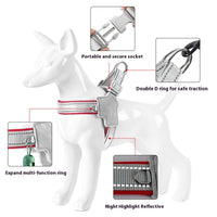 HKM-683667 Vest-Style Dog Walking Harness with Hand Holding Rope - Multiple Colors Available