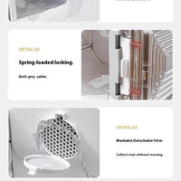 HKM-683731 Automatic Ultra Quiet Pet Hair Dryer with 72L Drying Box for Small Dogs and Cats