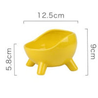 HKM-6838205 Cervical Protection Ceramic Cat Food Bowl with Four-Legged Design