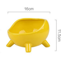 HKM-6838205 Cervical Protection Ceramic Cat Food Bowl with Four-Legged Design