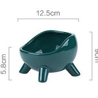 HKM-6838205 Cervical Protection Ceramic Cat Food Bowl with Four-Legged Design