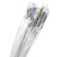 HKM-6838845 Feather Cat Teaser with Metal and Plastic Rods, 70cm Total Length