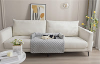 HKM-6839869 Curved Pet Dog Sofa Bed with Plush Cushion for Large Dogs and Cats - Removable and Washable