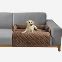 HKM-6839869 Curved Pet Dog Sofa Bed with Plush Cushion for Large Dogs and Cats - Removable and Washable