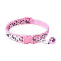 HKM-6839997 Cartoon Pattern Adjustable Pet Dog Cat Collar, Width 1.0cm, Fits Neck 19-32cm