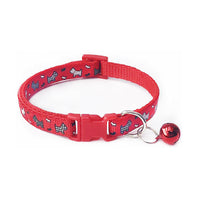 HKM-6839997 Cartoon Pattern Adjustable Pet Dog Cat Collar, Width 1.0cm, Fits Neck 19-32cm