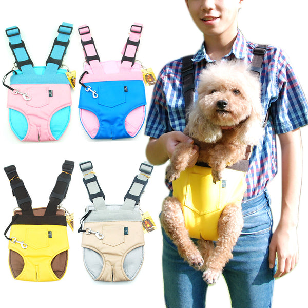 HKM-6840253 Adjustable Outdoor Pet Chest Bag - Soft PU Material, Multiple Sizes and Colors