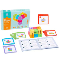 HKM-684051 3D Wooden Spatial Puzzle Building Blocks for Creative Shape Matching and Thinking Development
