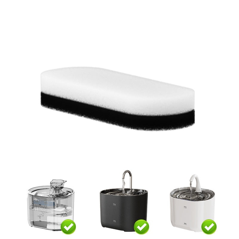 HKM-6841789 Pet Water Dispenser Filter Elements - Compatible with Multiple Models, Includes Activated Carbon and Hair Cotton